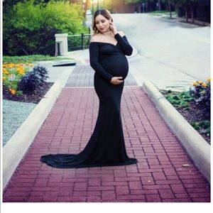 Women’s Black Maternity Gown